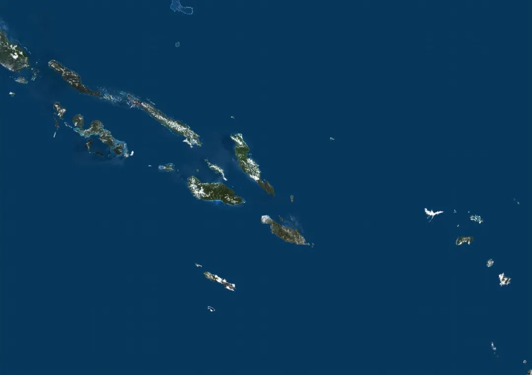 ▲Satellite images of the Solomon Islands. Picture/IC photo