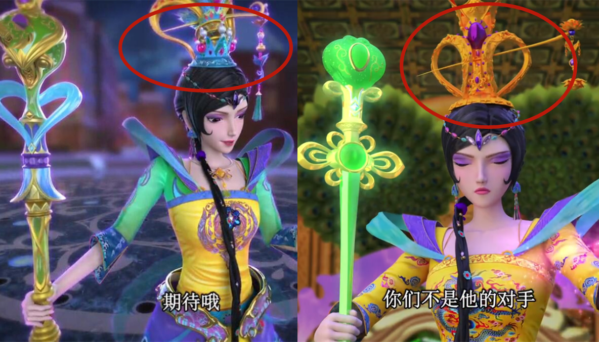 叶罗丽中不会更改的造型,冰公主眉间的花钿,曼多拉的水壶型王冠