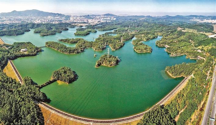 茜坑水库始建于1992年,是龙华区重要的饮用水源地之一.