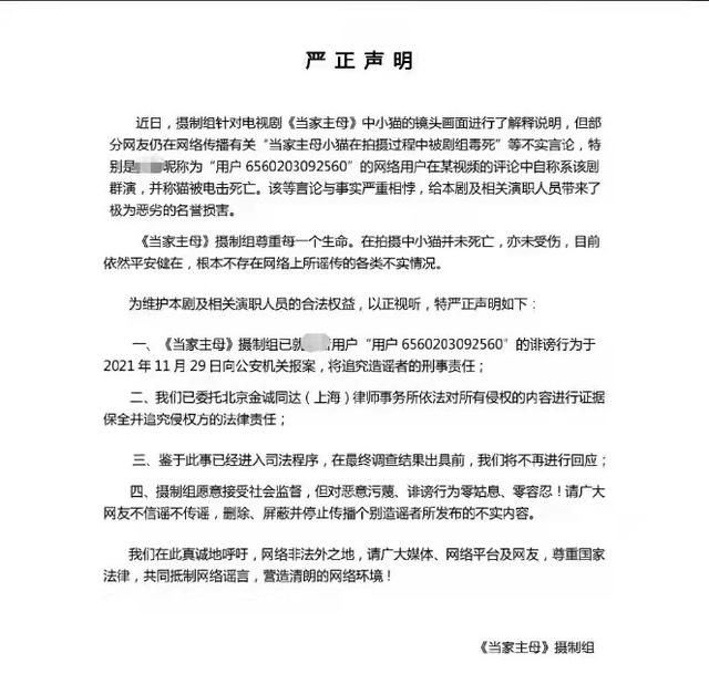 全网关心的猫咪回家了!《当家主母》剧组再晒视频回应争议休闲区蓝鸢梦想 - Www.slyday.coM