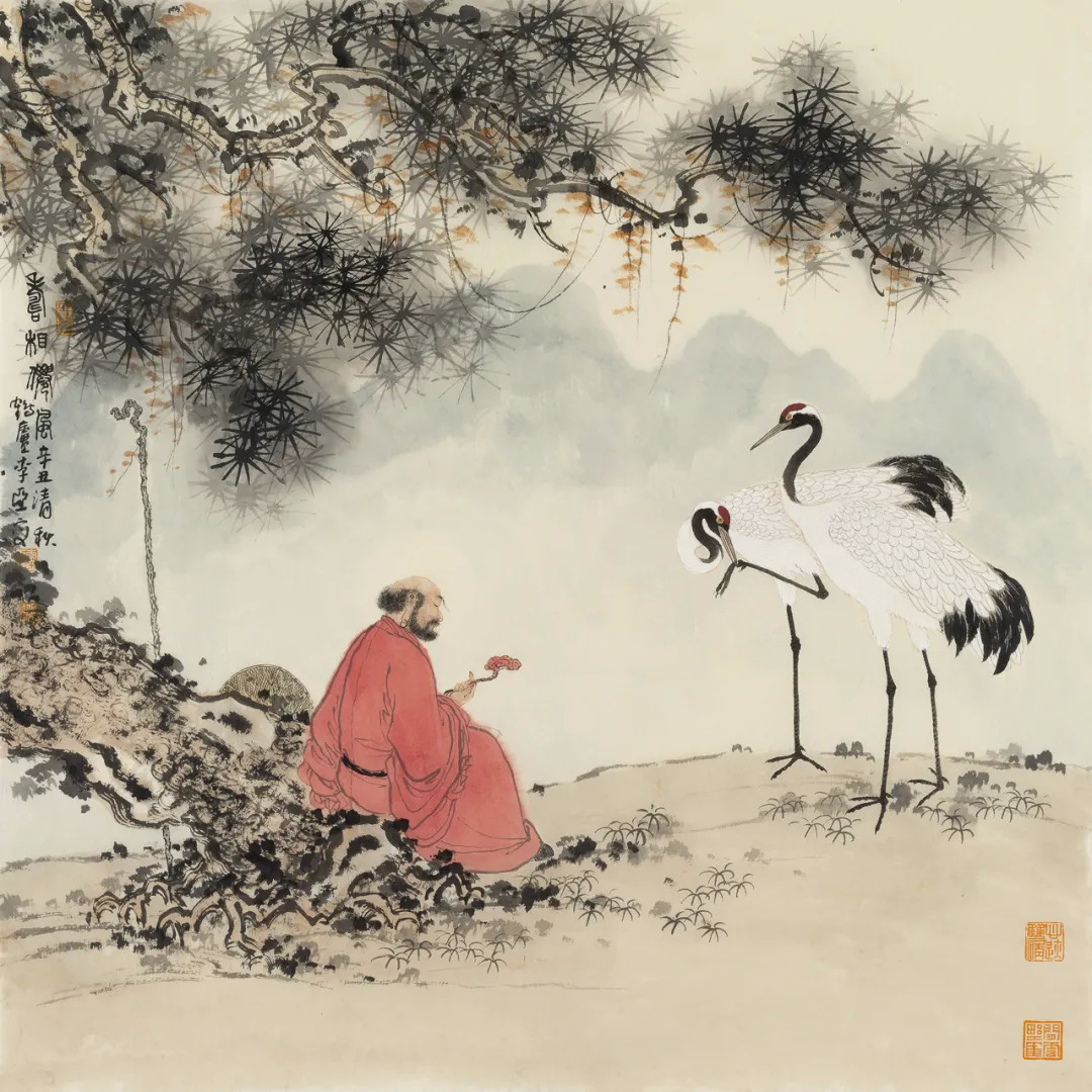 风格丨李亚:鹤鹿同春