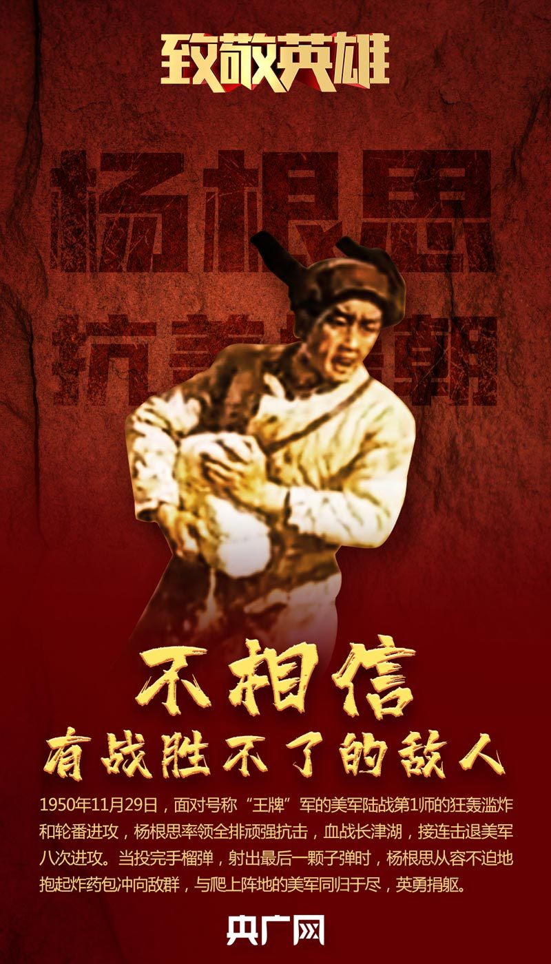 致敬抗美援朝首位特级英雄杨根思