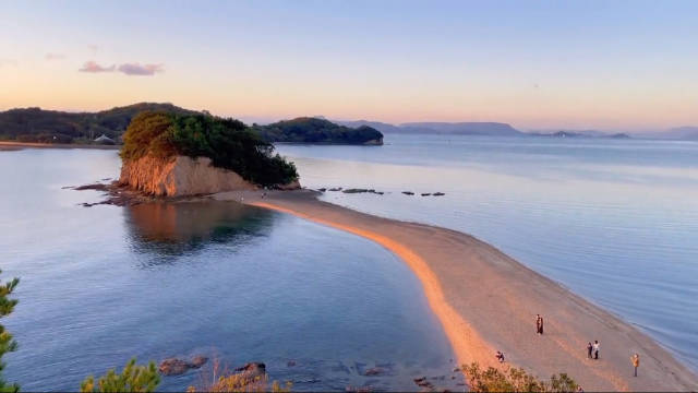 香川乌冬县的小豆岛上的天使之道