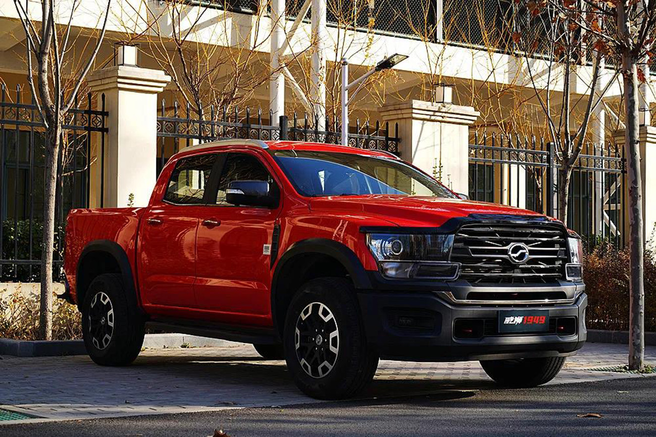 国产首款全尺寸大皮卡,威狮1949实拍,外观很霸气,2.3t动力-新浪汽车