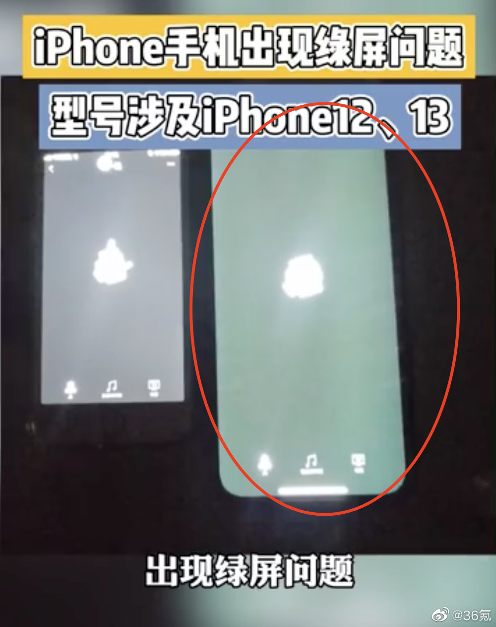 消费者投诉iPhone 12屏幕发绿，iPhone13现红绿双色屏休闲区蓝鸢梦想 - Www.slyday.coM
