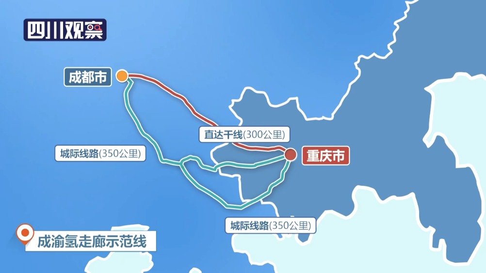 90秒带你认识成渝氢走廊来了
