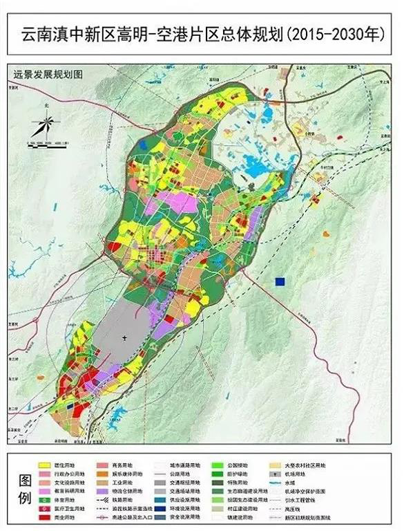 规划图)从区位图上不难看出,军长片区囊括了长松园,职教基地,杨林经济