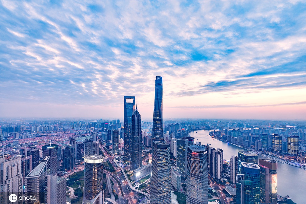 鸟瞰上海,图源东方IC