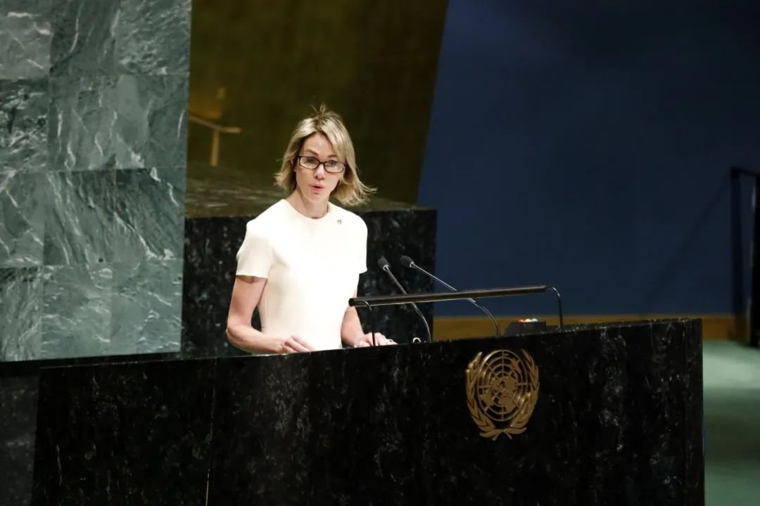 资料图片:美国常驻联合国代表凯莉·克拉夫特.(新华社)