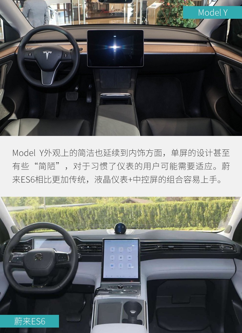 高手间过招！ 特斯拉Model Y对比蔚来ES6