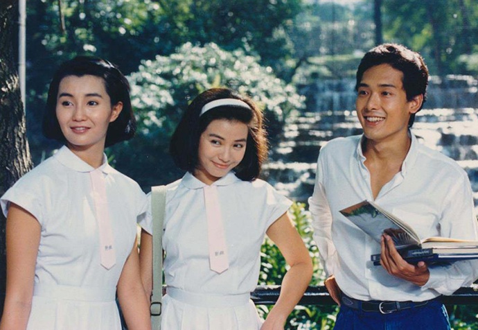 电影《流金岁月》里的张曼玉,钟楚红与鹤见辰吾