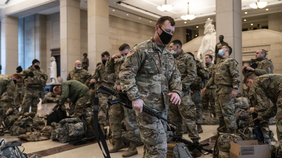 保卫美国首都,已有43士兵阳性,官方竟说…|华盛顿|美国首都|国民警卫