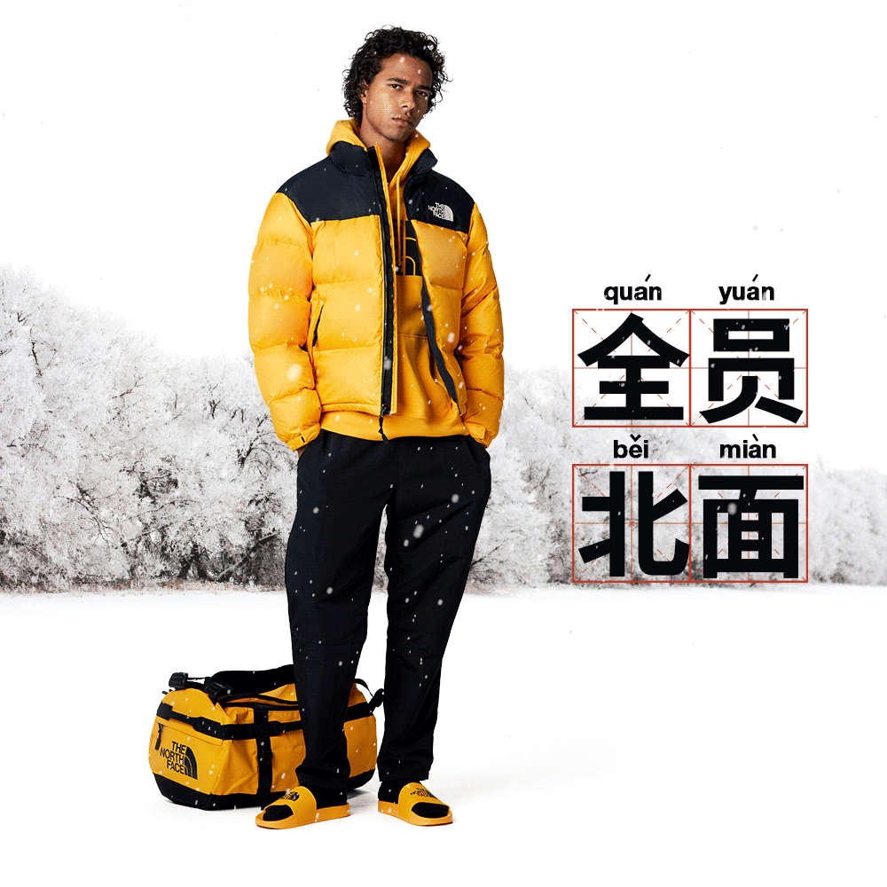 羽绒服的人太多 (且几乎都是同款),甚至诞生了"全员北面"的新流行词