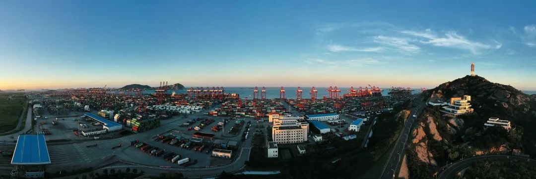 2020年,洋山港区集装箱吞吐量首超2000万标箱,发挥了主力军作用,助力上海港连续11年集装箱吞吐量领跑全球。蒋爱山摄。