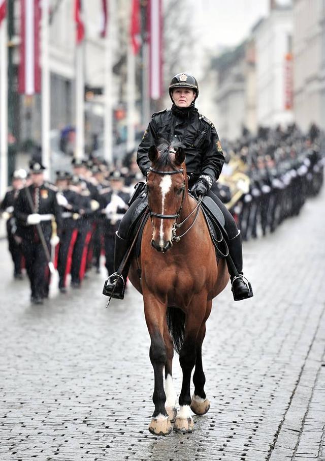 挪威的国王卫队营级编制礼宾任务重仪仗队员身高1米7即可