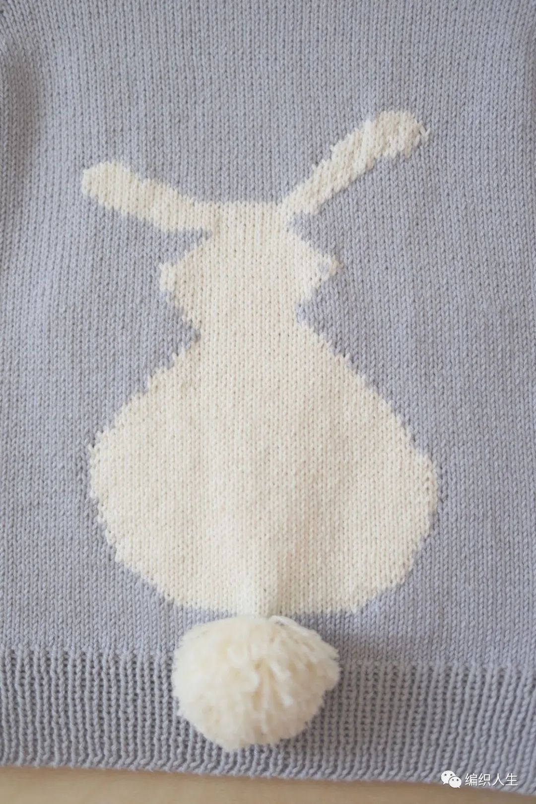 可爱娃娃家20女童兔尾巴套头毛衣有编织图解