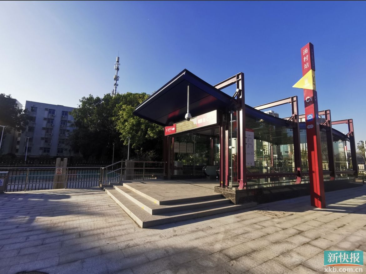 广州地铁十四号线汤村站今起多开一个出入口
