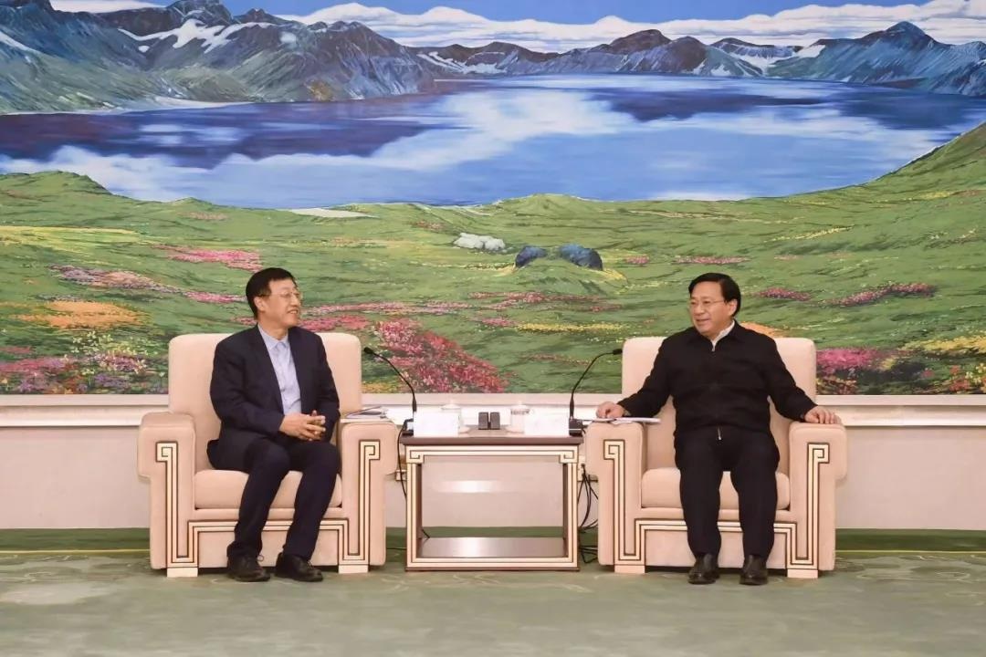 吉林省省长韩俊会见金风科技董事长武钢一行