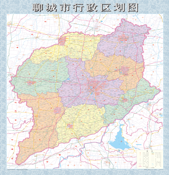 新版聊城市行政区划图正式出版使用