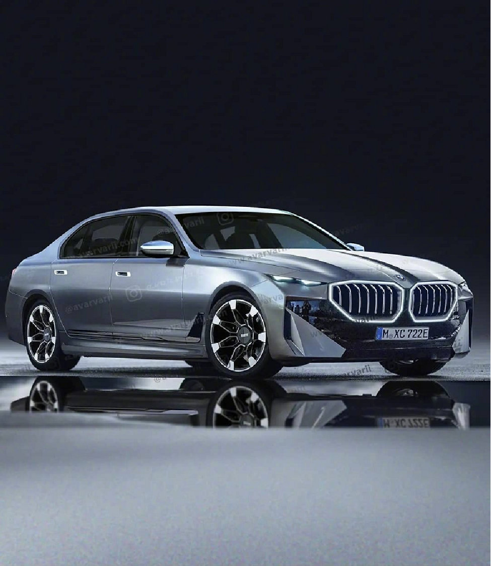 外媒绘制的全新一代宝马7系假想图