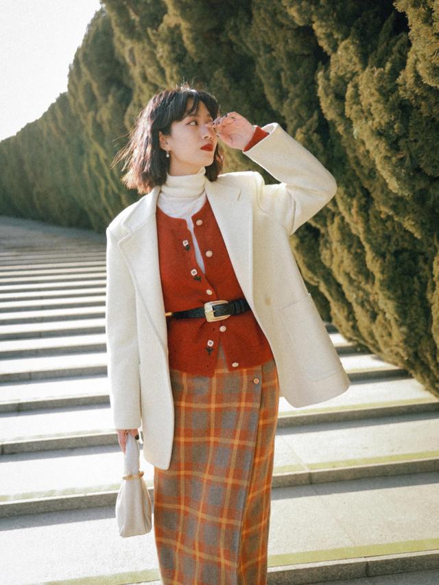 冬季穿"羊毛西装"最适合ol,这些素人博主的穿搭,优雅又高级|穿搭_新浪