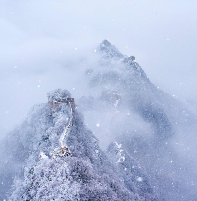 北国风光千里冰封万里雪飘
