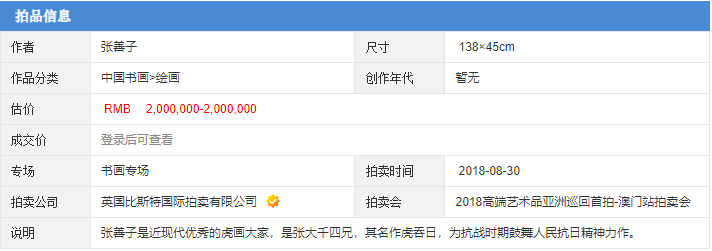 为了这幅画，张大千之兄在家中饲养猛虎8年，今1:1重现！休闲区蓝鸢梦想 - Www.slyday.coM