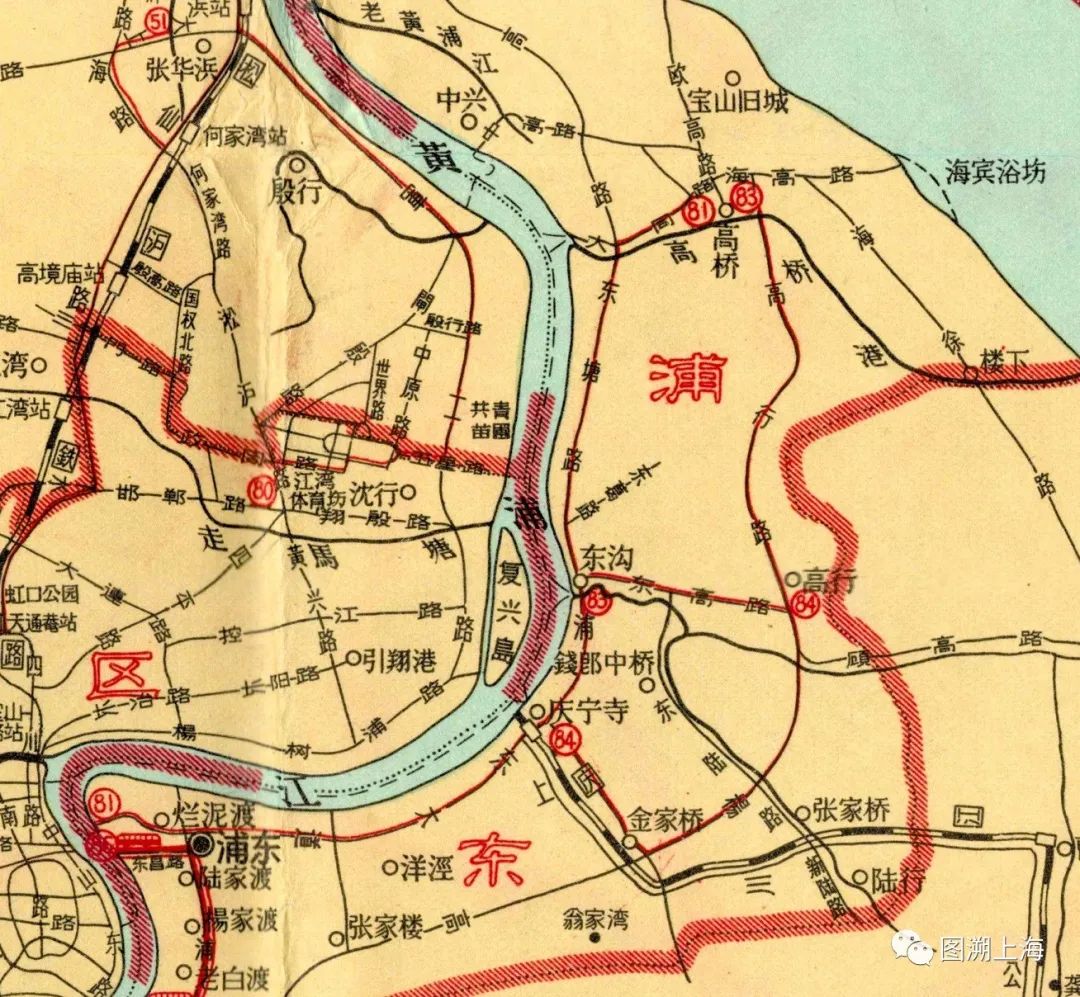 1959年地图：81路走向