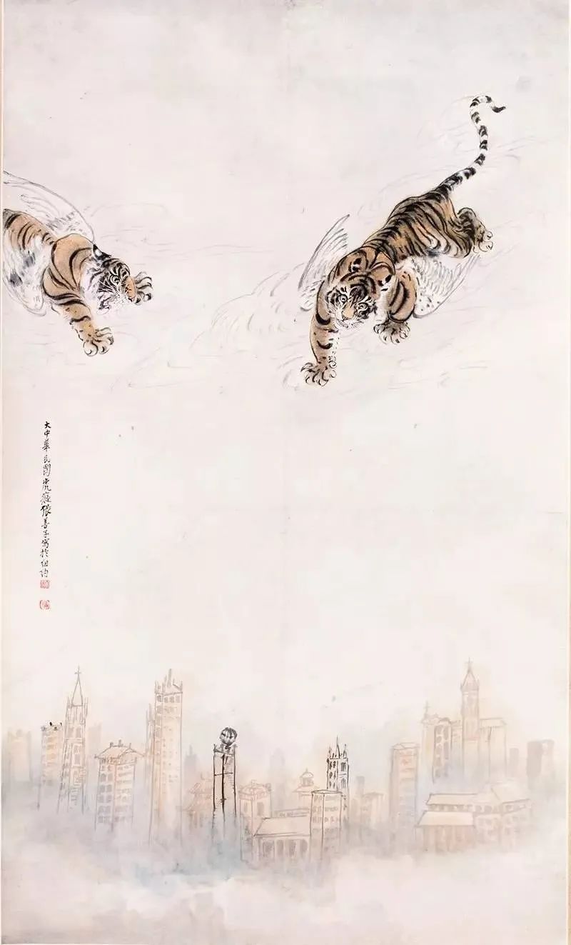 为了这幅画，张大千之兄在家中饲养猛虎8年，今1:1重现！休闲区蓝鸢梦想 - Www.slyday.coM