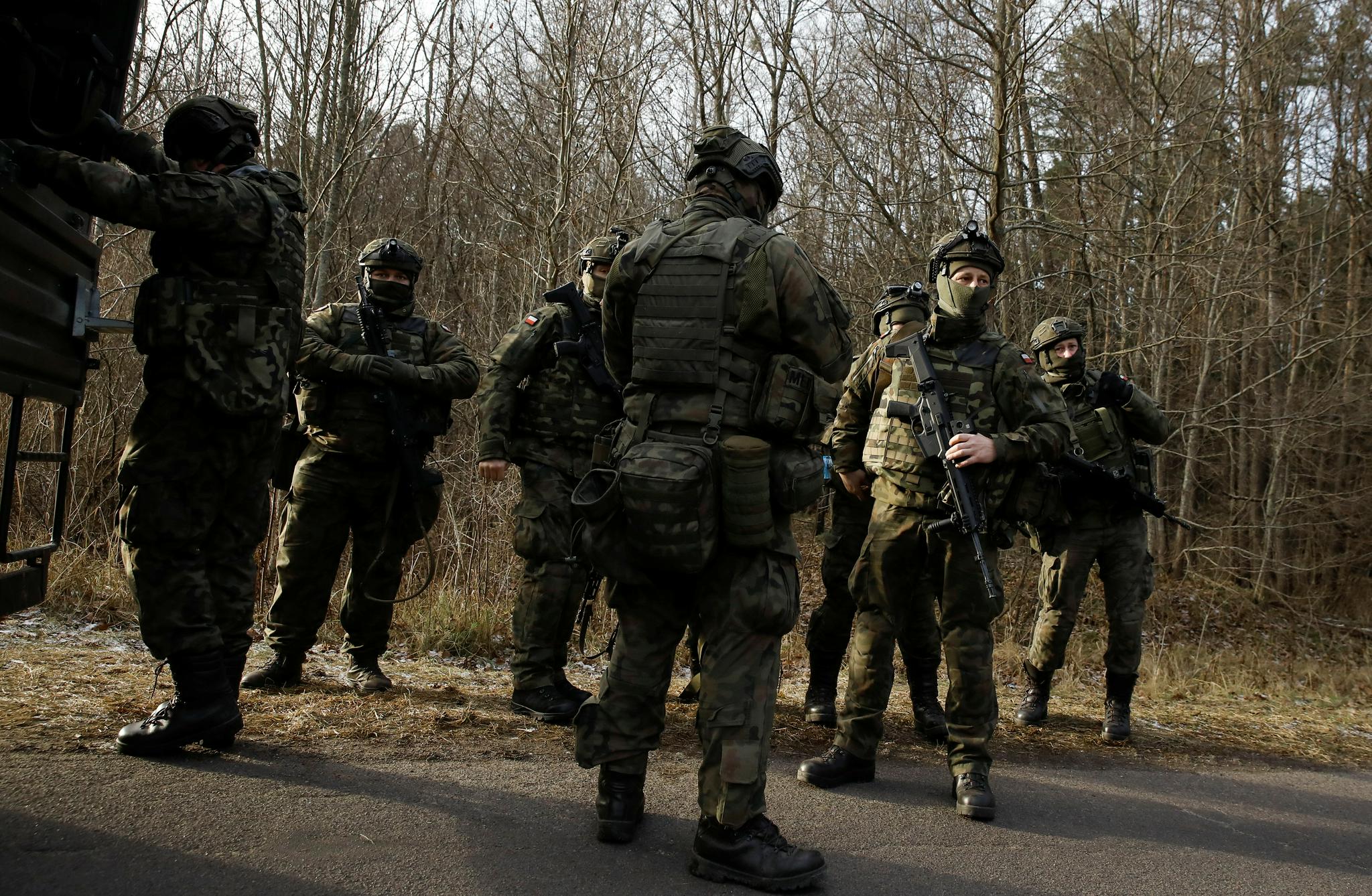 波兰边境戒备森严