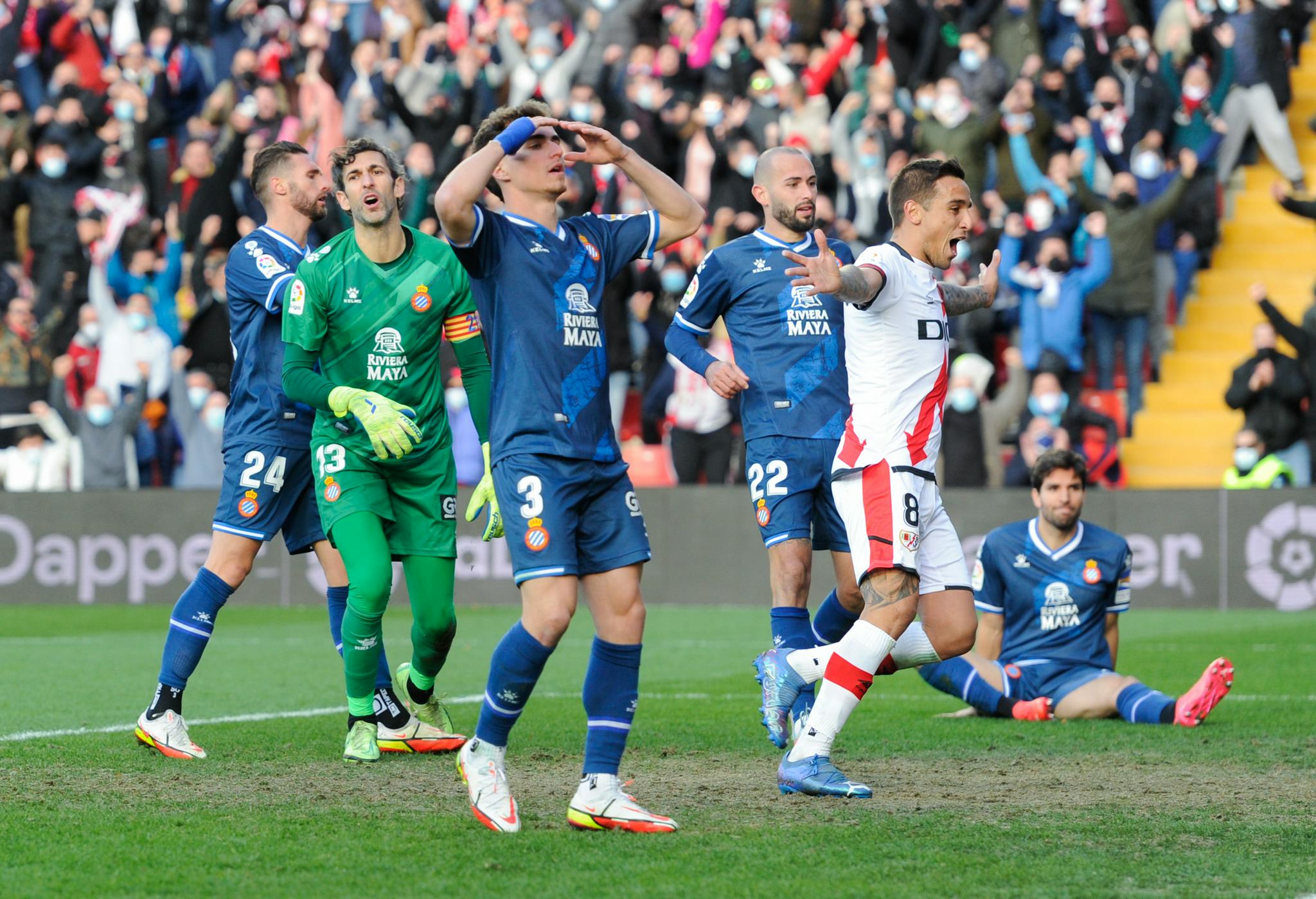 足球西甲西班牙人不敌巴列卡诺