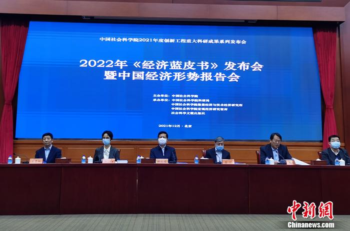 2022年《经济蓝皮书》发布会暨中国经济形势报告会。中新网记者 李金磊 摄