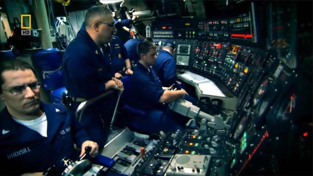 美国海军俄亥俄级战略核潜艇宾夕法尼亚号驾驶舱内景