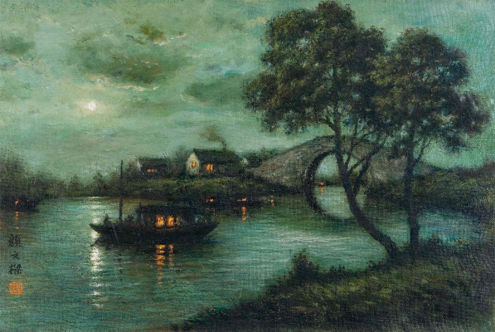 来自画家颜文梁18931988油画作品