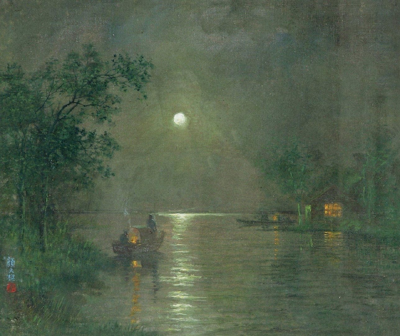 来自画家颜文梁18931988油画作品