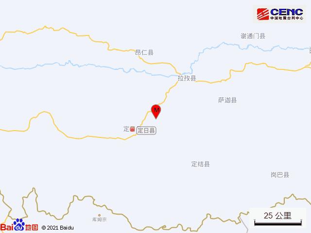 西藏日喀则市定日县发生3.2级地震|地震|西藏|日喀则市_新浪新闻