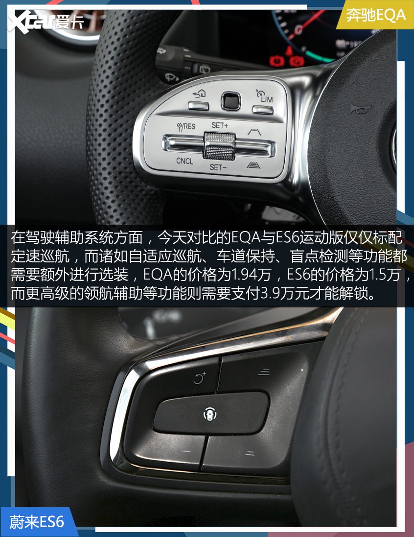 奔驰EQA对比ES6 电动化的奔驰还香吗？