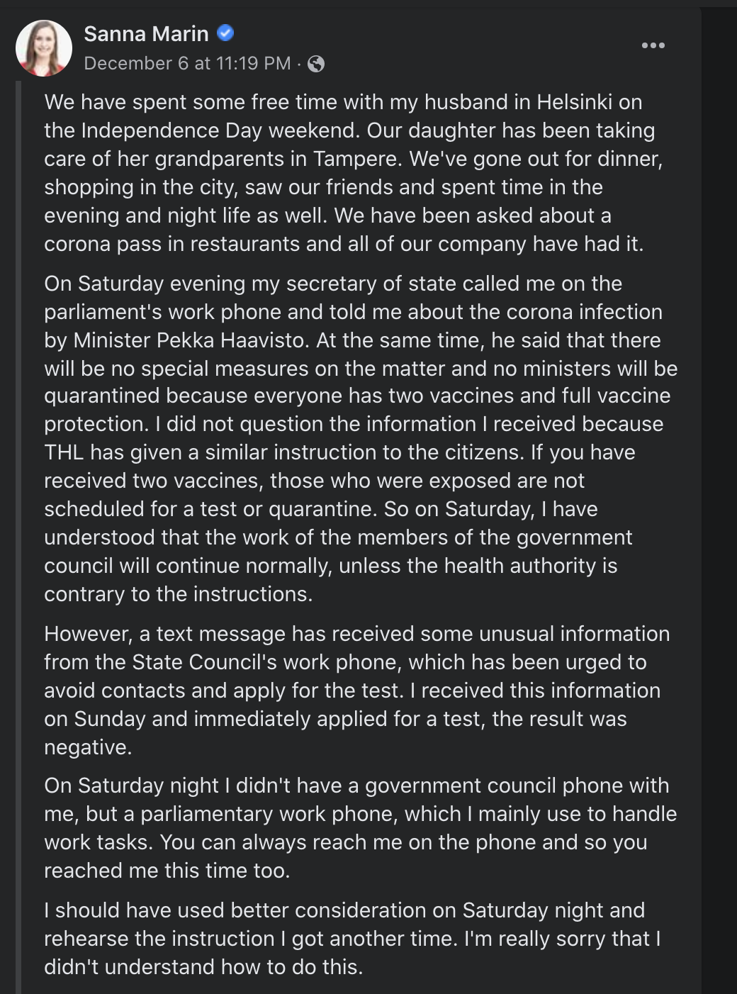 芬兰总理成新冠密接后继续夜店狂欢，称没看到自我隔离通知休闲区蓝鸢梦想 - Www.slyday.coM