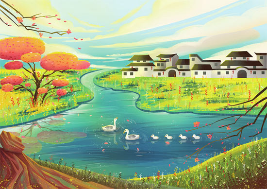 一条河,从我的村庄穿过(随笔)|村庄|河水|老爹_新浪新闻