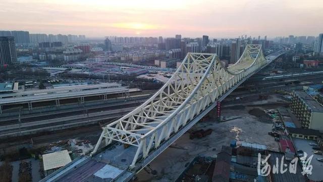 廊坊光明道立交桥2021年底前贯通航拍图来了