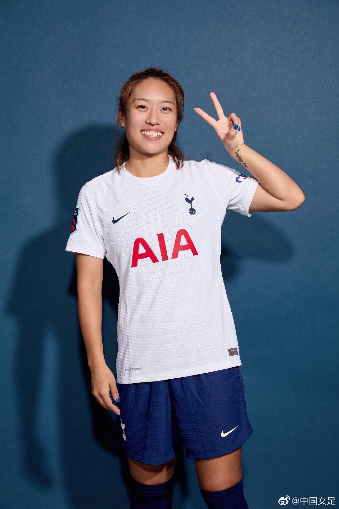 唐佳丽的冲刺速度在热刺女足队内排第407