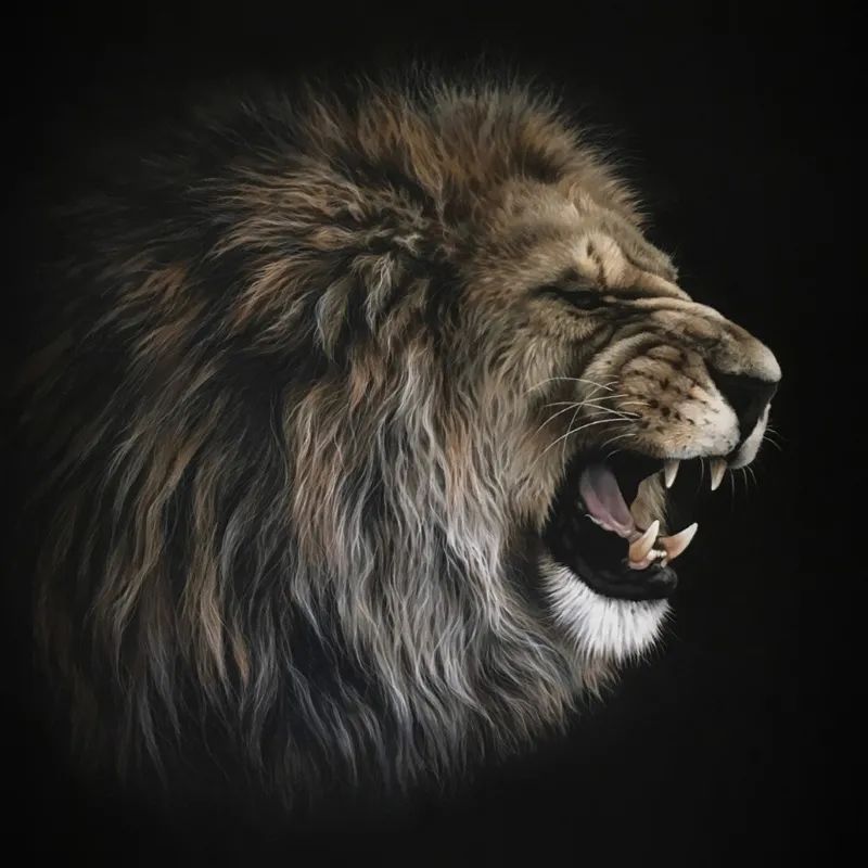 美女与野兽:柔美女画家,画出霸气十足的老虎,作品引人侧目