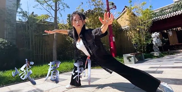 功夫女神:张含亮,被称为行走的武功秘籍!|功夫|行走|女神_新浪新闻