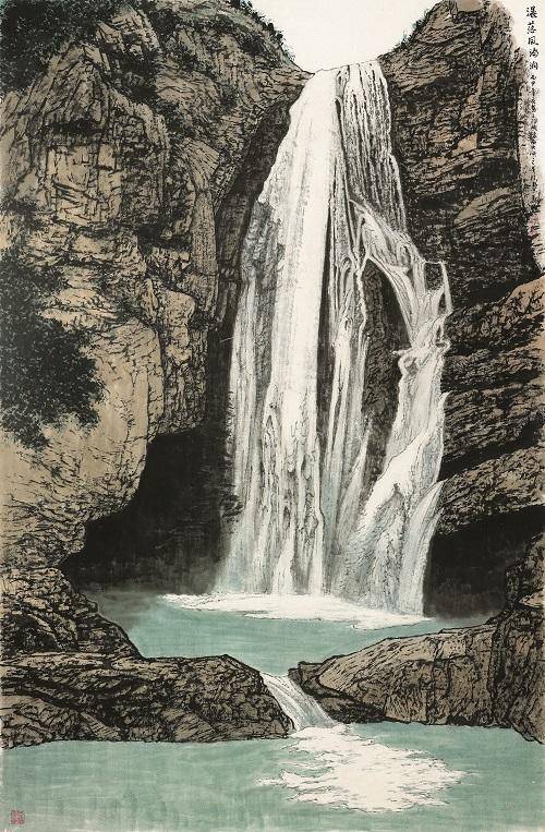 巍然太行61镇朔将军魏镇先生山水画小议