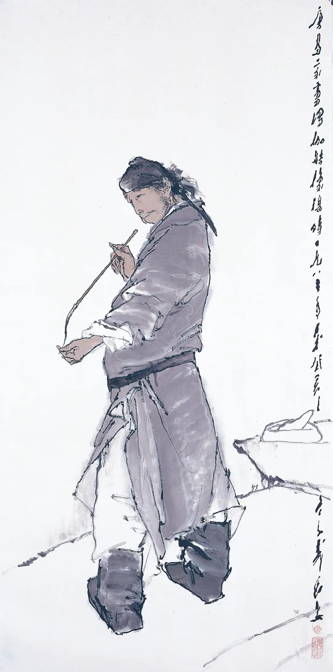 唐代画家卢楞伽 王子武作品