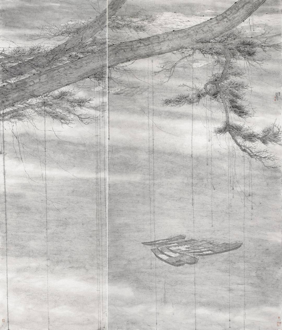 澹逸愈古天趣泠然读董金良山水画有感