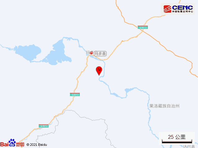 青海果洛州玛多县发生22级地震有感