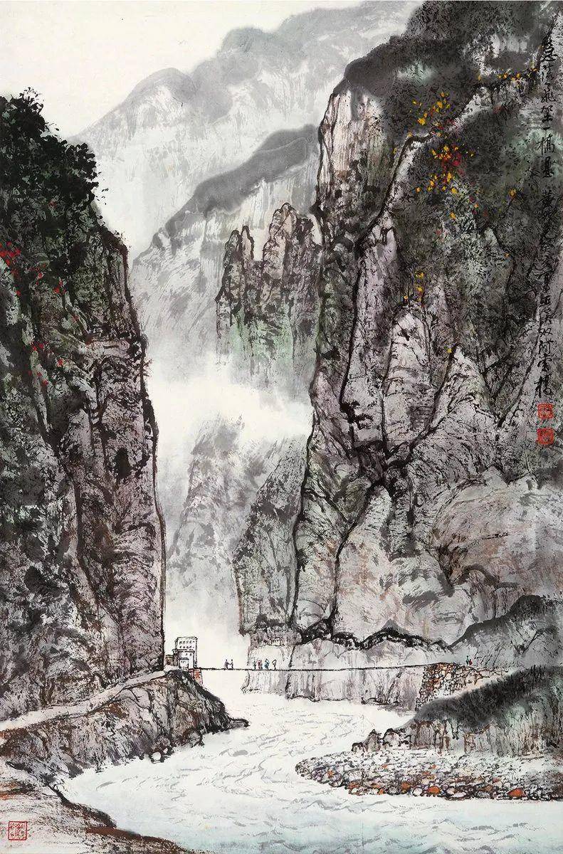 鉴赏他笔下的三峡气势磅礴