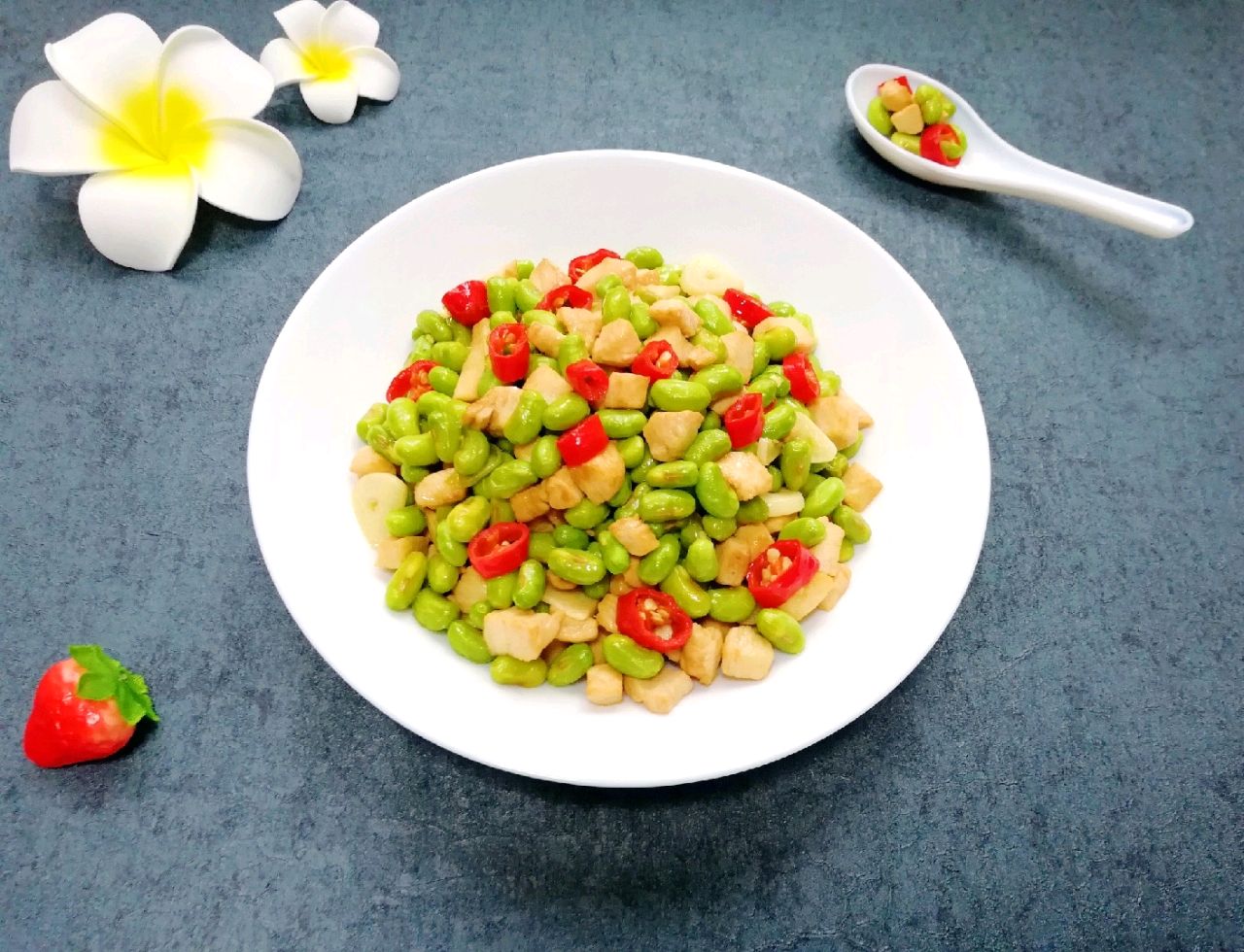 减肥期间就吃毛豆炒鸡丁低脂营养口味清淡多吃不怕胖