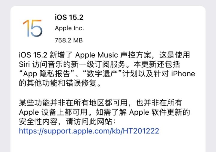 iOS 15.2正式版发布：iPhone12、13系列强烈建议升级。休闲区蓝鸢梦想 - Www.slyday.coM